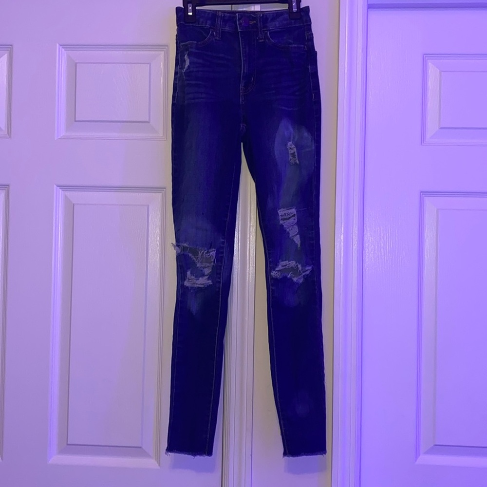 Sol dark blue ripped jeans in size 1/25